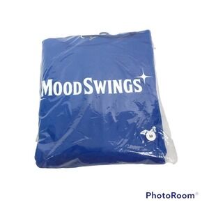 Moodswings Kick Bad Habits blue oversized hoodie size M NIB